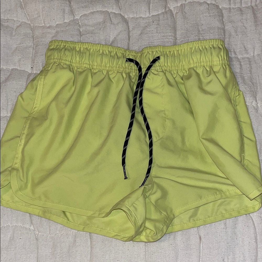 H&M Light Green Athletic Shorts